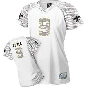  Saints NFL Jerseys #9 Drew Brees WHITE Authentic Football Jersey 