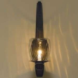   Berceau Wall Sconce with Water Glass , Finish Black