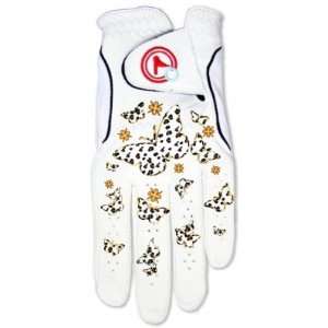   Leopard Butterfly Ladies Golf Gloves For Womens