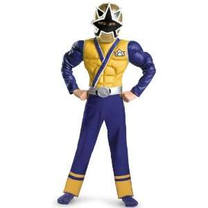   Power Rangers Gold Samurai Ranger Classic Child Costume / Blue/Gold