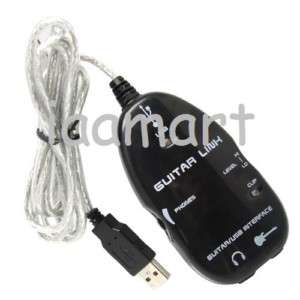 USB guitar to PC/MAC link adapter cable audio recording  