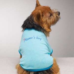 Mamas Boy Dog Shirt Apparel Clothes Baby Blue XL NEW!  