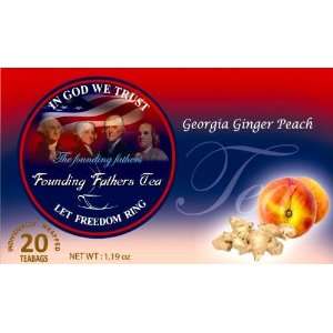 Founding Fathers Tea   Georgia Ginger Peach Ceylon Superior Black Tea 