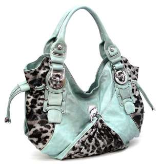 New Leopard Animal Print Fashion Shoulder Bag Hobo Satchel Tote Purse 