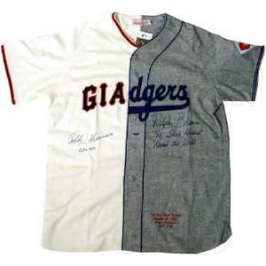   Bobby Thomson Autographed Half and Half Jersey