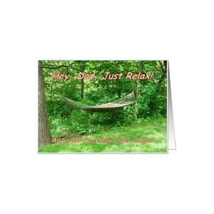  Just Relax Hammock Fathers Day Card Health & Personal 