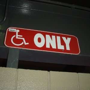    New York Giants Stadium Handicap Only Sign
