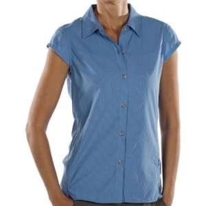  ExOfficio   Womens Dryflylite Stripe Cap Sleeve Shirt M 