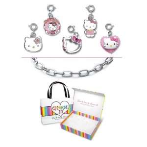  Hello Kitty 5 Charms & Bracelet Boxed Gift Set   Fully 