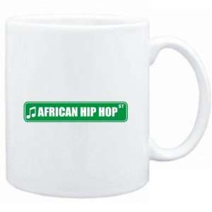  Mug White  African Hip Hop STREET SIGN  Music Sports 