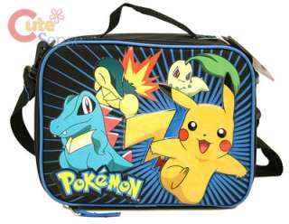 Pokemon Roller Backpack School Rolling Bag w/Lunch Bag  