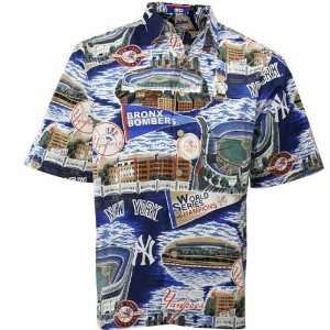 Reyn Spooner New York Yankees Hawaiian Shirt:  Sports 