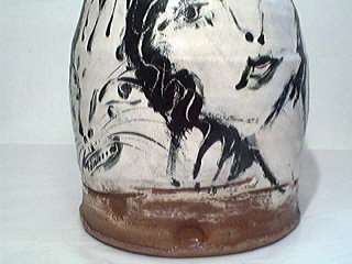 Large Ron Meyers Studio Pottery Covered Jar  