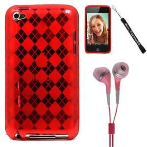  HD Flexible Skin Checker Design for Apple iPod Touch 4 ( Compatible 