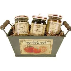 Pesto Galore Italian Sauces Gift Basket in Reusable Planter  
