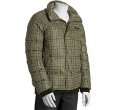 moncler gamme bleu green plaid quilted down hooded parka