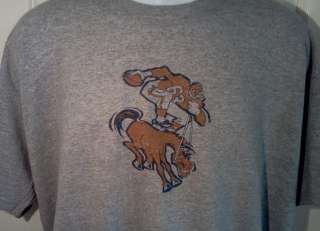 Denver BRONCOS 1960s Throwback Logo NFL Football T Shirt Large  