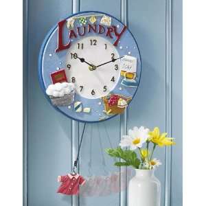  Laundry Time Wall Clock by Winston Brands