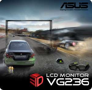   and Gift Wrap Available   Asus VG236H 23 Inch 3D Ready LCD Monitor