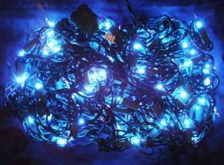 150 Blue Christmas Holiday Grid Lights Indoor Outdoor Yard Tree 