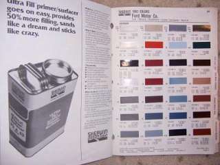 1990 Sherwin Williams Auto Paint Color Manual Truck W  