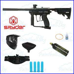 Spyder Kingman 2012 MR100 Paintball Marker Gun 4+1 Package   Black 