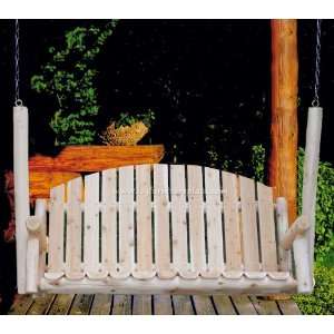   Contoured Comfort Country Garden 5 ft Log Porch Swing