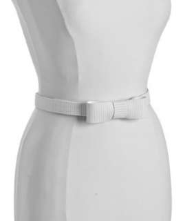 See By Chloe light blue striped cotton bow detail belt   up to 