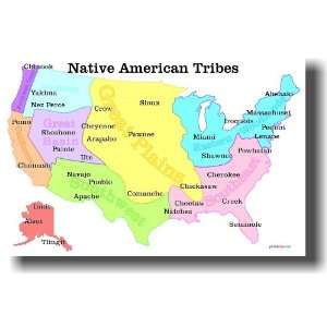  Native American Tribes Map   US History Classroom School 