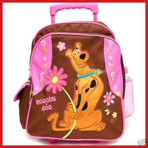 Scooby Doo School Roller Backpack Luggage Bag 10 PINK  