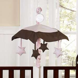  Pink & Brown Hotel Musical Crib Mobile Baby