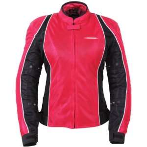 Fieldsheer Breeze 3.0 Womens Motorcycle Jacket Black/Pink/White Extra 