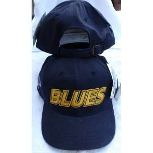 LOUIS BLUES NHL Navy Baseball Hat Cap Adjustable Snap Back Size Youth 