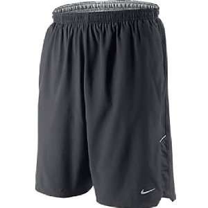 Mens Nike Dri FIT Anthracite Nine Inch Stretch Woven Running Shorts 