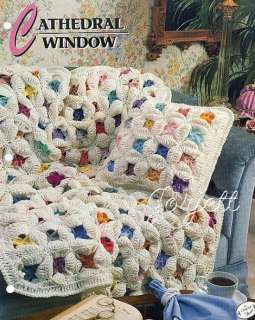 Cathedral Window Quilt Afghan, Annies crochet pattern  