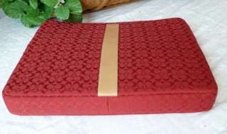 NWOT COACH RED SIGNATURE LAPTOP PROTECTION CASE BAG  