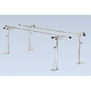 Floor Mounted Parallel Bars 22 Handrails, 8 Posts, Adjustable Height 