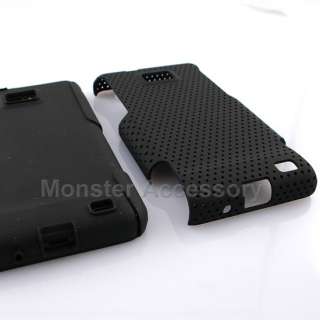 Black Dual Flex Hard Case Cover For Samsung Galaxy S2  