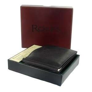    Rolfs Genuine Leather Black Wallet with Valet Box Electronics
