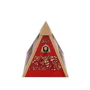 Modern cuckoo clock pyramid Red, quartz