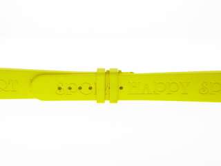   Chopard Happy Sport Series 19mm Yellow Rubber Watch Band Strap  