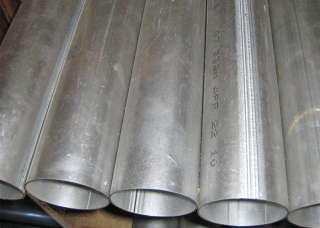 STEEL Tubing 5 OD, 16 Gauge, 14 1/2 Aluminized Steel Pipe, Straight 