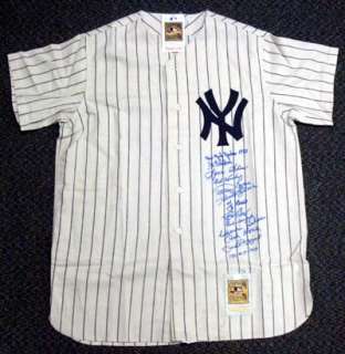   NY Yankees Jersey Yogi Berra, Ralph Houk & Phil Rizzuto Steiner #4/10