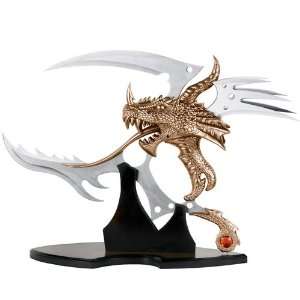  Draconic Rex Fantasy Dagger Bronze by Paul Ehlers Sports 