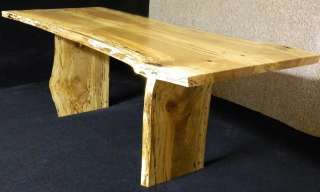 Black Line Spalted Maple Finished 7 Bookmatched Dining Room Table 