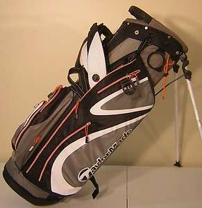 New TaylorMade Golf PureLite 2.0 Stand Bag Black/Charcoal/Orange Pure 