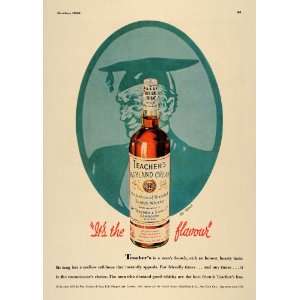  1936 Ad Teacher Highland Cream Scotch Whiskey Clasgow 