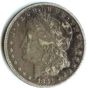  1881 Morgan Silver Dollar   Fine Condition Everything 