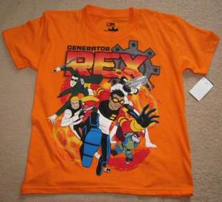 GENERATOR REX Orange Tee T Shirt sz 7/8  