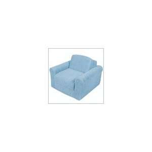   Furnishings 22335 Blue Chenille Chair Sleeper 22335